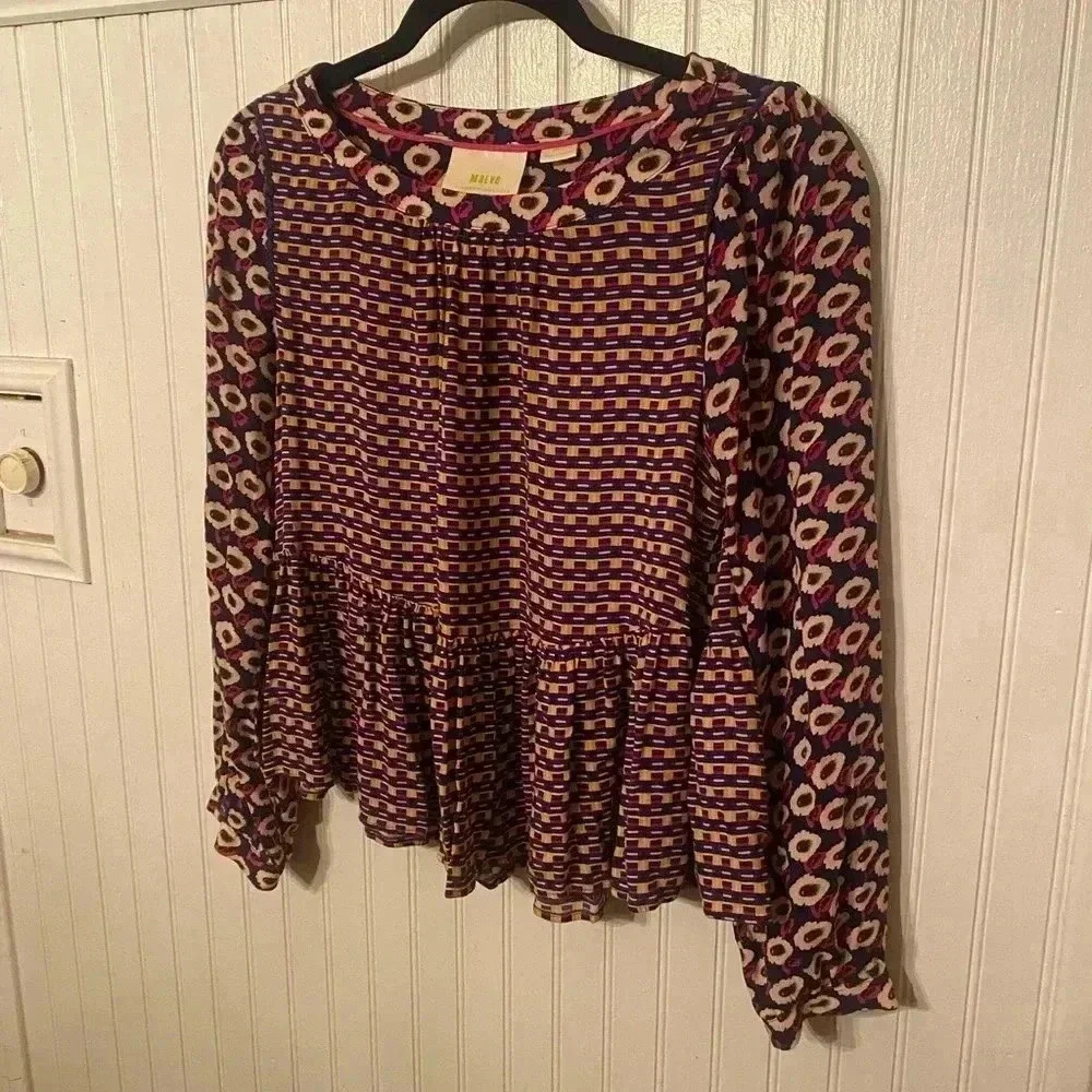 Maeve x Anthropologie Cheyenne peplum top
